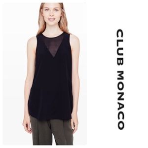 CLUB MONACO Adee Silk Sleeveless Blouse sz S